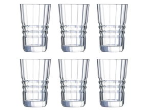 Cristal d'Arques Architecte Long Drink Glasses 360 ml - 6 Pieces