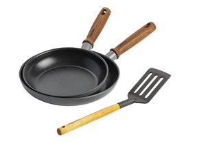 GreenPan Frying Pan Set - with spatula - Mayflower Pro - ø 20 and 24 cm - Ceramic non-stick coating