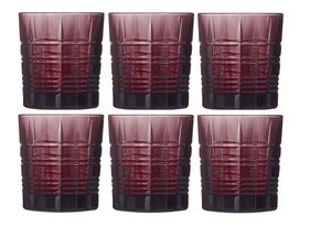 Arcoroc Whiskey Glass Brixton Purple 300 ml - 6 Pieces