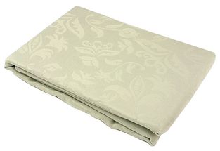 KOOK Tablecloth Damast White 140x300 cm