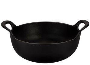 Le Creuset Wok / Balti Dish - Satin Black - ø 24 cm / 2.7 Liter - enamelled non-stick coating