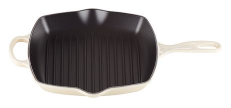 Le Creuset Griddle Pan Signature Meringue - 26 x 26 cm - enamelled non-stick coating