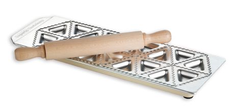 Imperia Ravioli Maker With Rolling Pin - 18 Sections