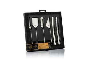 Laguiole Style de Vie Cheese Knife and Butter Knife Silver - 6 Pieces