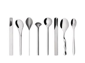 Alessi Coffee Spoons Il Caffe - MSPOONSET - 8 Pieces - by David Chipperfield