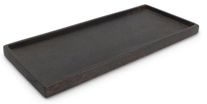 Salt &amp; Pepper Serving Board Rural Wood Black 30 x 13 cm