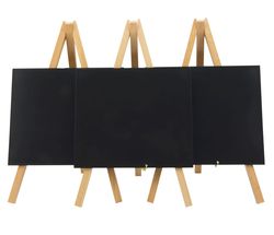 Securit Mini-Ezel Table Chalk Board - 3 Piece