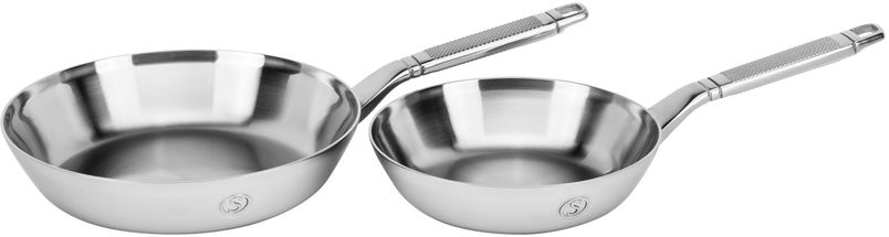Saveur Selects Frying Pan Set Voyage Triply - ø 20 and 25 cm - Without non-stick coating