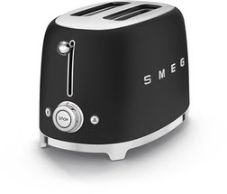 SMEG Toaster 2 slice - Matte Black - TSF01BLMEU