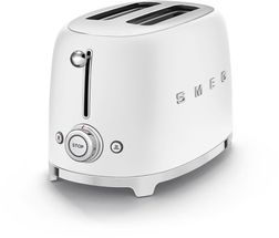 SMEG Toaster 2 slice - Matte White - TSF01WHMEU
