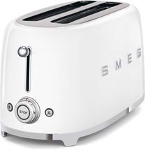 SMEG Toaster 4 slice - White - TSF02WHEU
