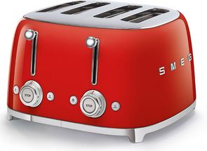 SMEG Toaster 4 slice - Red - TSF03RDEU