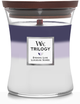 WoodWick Scented Candle Medium Trilogy Evening Luxe - 11 cm / ø 10 cm
