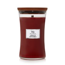WoodWick Scented Candle Large Cinnamon Chai - 18 cm / ø 10 cm