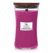 WoodWick Scented Candle Large Wild Berry &amp; Beets - 18 cm / ø 10 cm