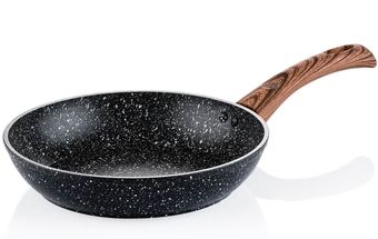 Westinghouse Frying Pan Marble - ø 24 cm Wood - standard non-stick coating