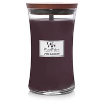 WoodWick Scented Candle Large Spiced Blackberry - 18 cm / ø 10 cm