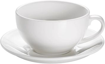 Maxwell &amp; Williams Cup and Saucer White Basics Round