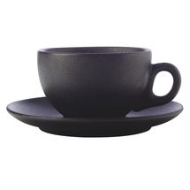 Maxwell &amp; Williams Cup and Saucer Caviar Black 250 ml