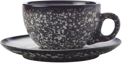 Maxwell &amp; Williams Cup and Saucer Caviar Granite 250 ml