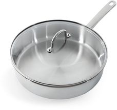 BK Skillet - with lid - Bright Stainless Steel - ø 28 cm - without non-stick coating