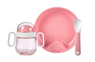 Mepal Baby Tableware Mio Deep Pink 3-Piece Set