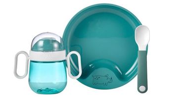 Mepal Baby Tableware Mio Deep Turquoise 3-Piece Set