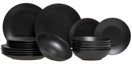 Cookinglife Dinnerware Set Black Tie 18-piece