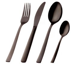 Sareva 24-Piece Cutlery Set Black