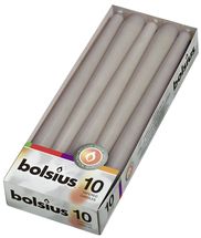 Bolsius Taper Candles Taupe - Pack of 10