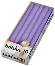 Bolsius Taper Candles Ultra Violet 24.5 cm - 10 Pieces