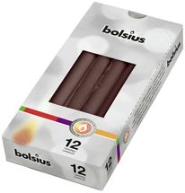 Bolsius Taper Candles Maroon - Pack of 12