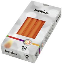 Bolsius Taper Candles Orange - Pack of 12