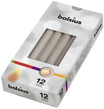 Bolsius Taper Candles Taupe - Pack of 12