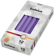 Bolsius Taper Candles Ultra Violet - Pack of 12