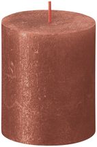 Bolsius Pillar Candle Shimmer Amber - 8 cm / ø 7 cm