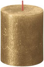 Bolsius Pillar Candle Shimmer Gold - 8 cm / ø 7 cm