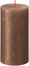 Bolsius Pillar Candle Shimmer Copper - 13 cm / ø 7 cm