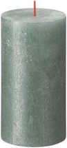 Bolsius Pillar Candle Shimmer Oxid Blue - 13 cm / ø 7 cm