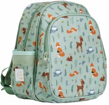 A Little Lovely Company Backpack - Sage Green - Forest Friends