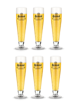 Brand Beer Glasses Pilsner on Foot 250 ml - 6 Pieces