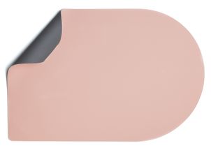 Jay Hill Placemat - Vegan leather - Gray / Pink - Bread - double-sided - 44 x 30 cm