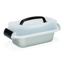 Patisse Cake Tin Silver Top with Carrier Lid 23 cm