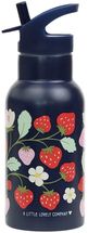 A Little Lovely Company Drinking Bottle / Water Bottle - Stainless Steel - Strawberries