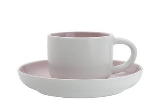 Maxwell &amp; Williams Espresso Cup and Saucer Tint Pink 100 ml
