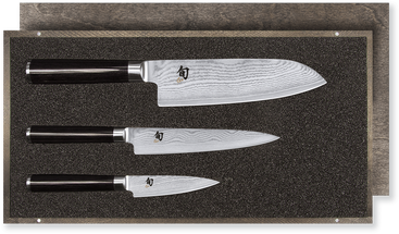 
Kai Knife Set Shun Classic (Paring Knife + Utility Knife + Santoku Knife) 3-piece - DMS-310