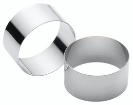 KitchenCraft Cooking Rings - 3 cm / ø 7 cm - 2 Pieces