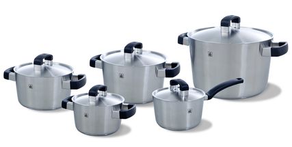 BK Pan Set Conical Cool Stainless Steel - 5-Piece