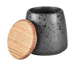 Bitz Storage Jar with Lid Black - ø 11.5 cm / 700 ml