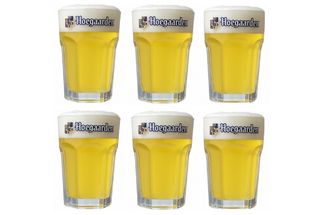 Hoegaarden Beer Glasses Witbier 250 ml - 6 Pieces